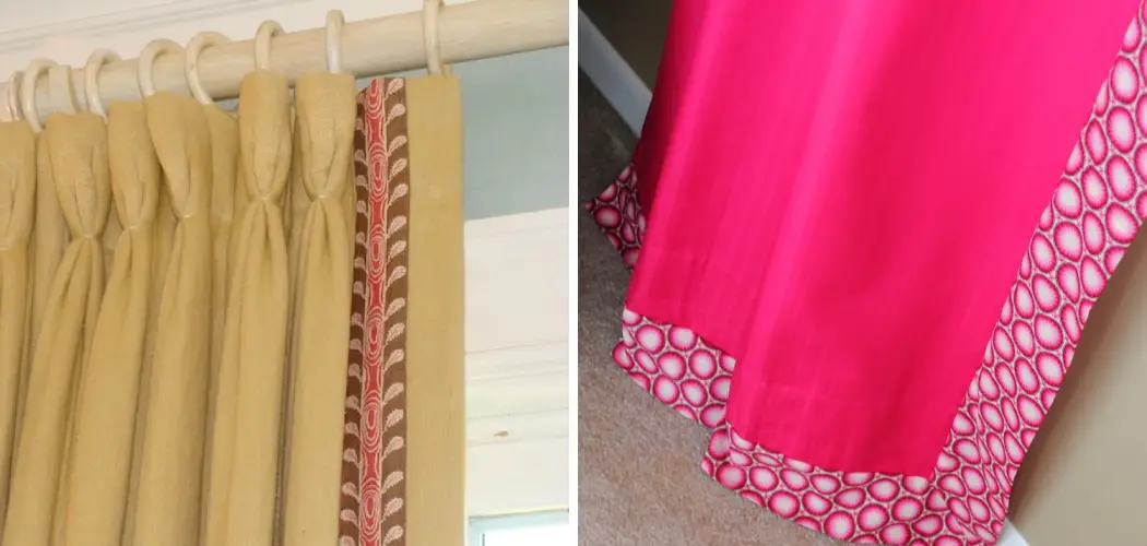 How to Add a Band of Fabric to Curtains