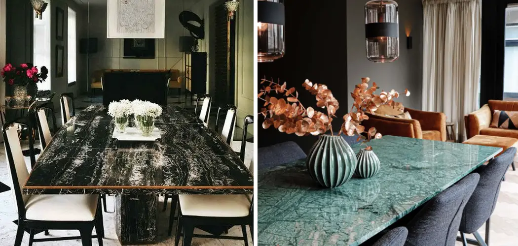 How to Decorate a Marble Table