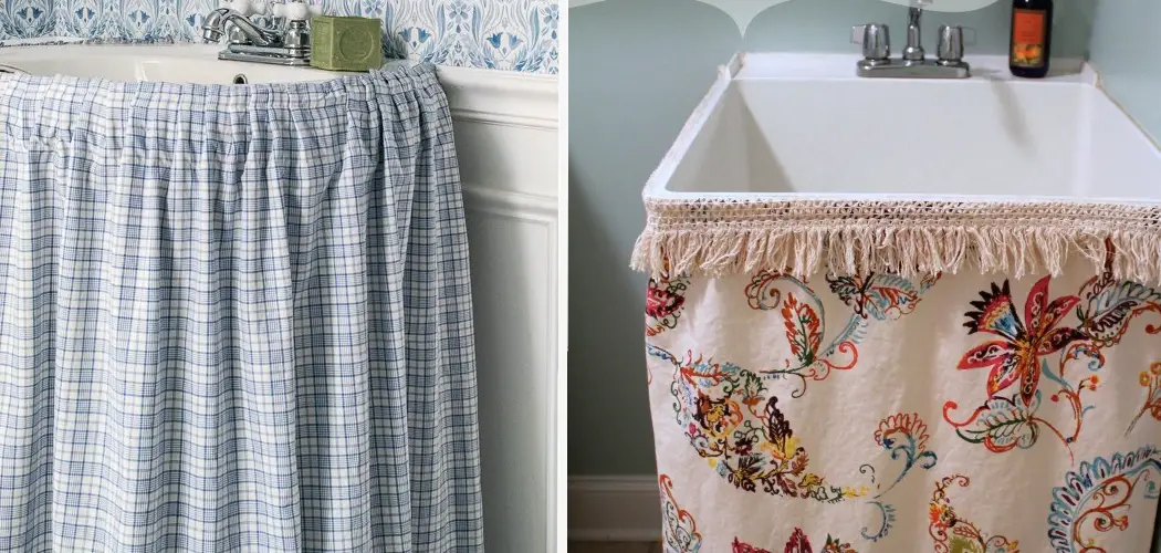 How to Make Sink Skirt