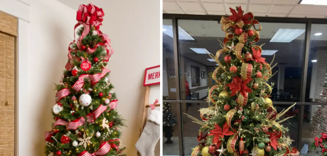 How to Put Ribbon on A Real Christmas Tree