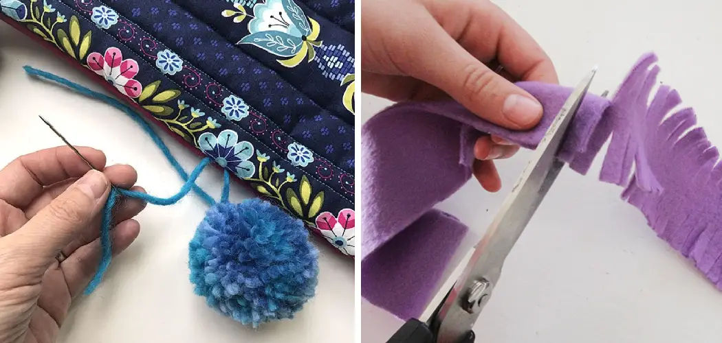 How to Attach Pom Poms to Fabric