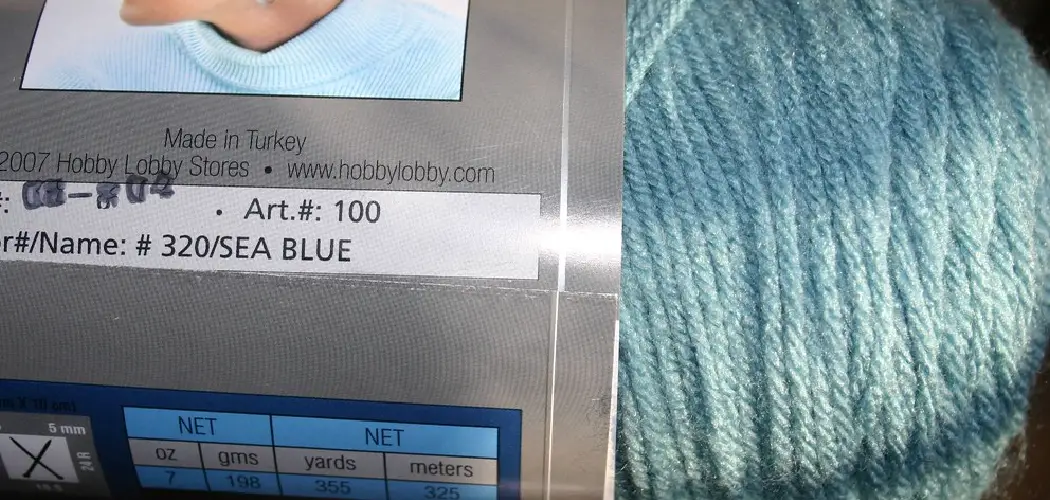 How to Read a Yarn Label