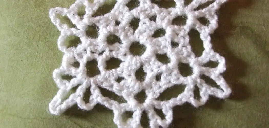 How to Stiffen Crochet Snowflakes