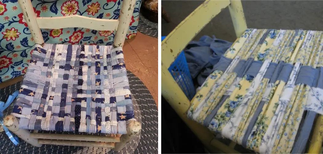 How to Weave a Chair Seat Fabric Strips