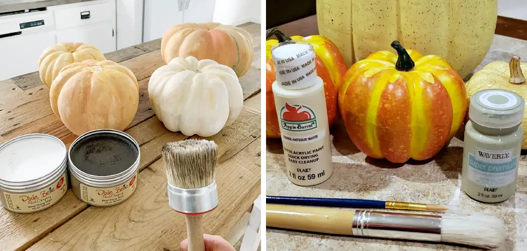 How to Paint a Plastic Pumpkin